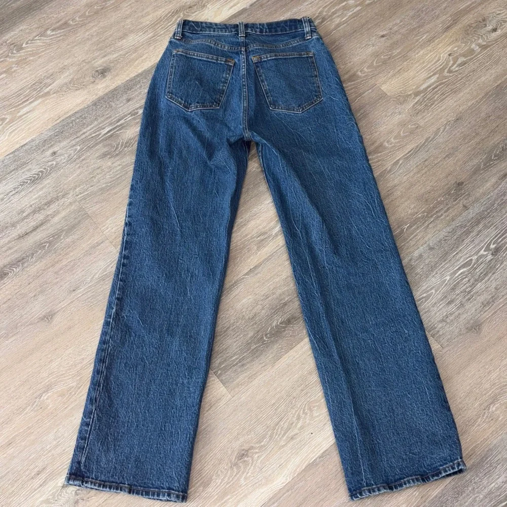 Abercrombie & Fitch Curve Love 90s Relaxed Jean High Rise Blue Denim 25 0R